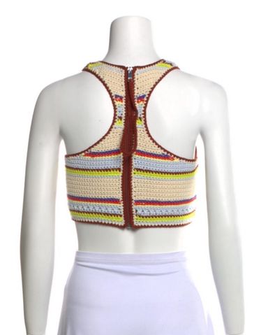 【最終値下げ】GANNI ストライプクロップドトップ Ganni Crochet Top | Pickle
