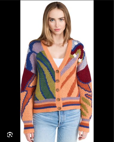 Vivienne Feather Knit Cardigan - Multi | Pickle