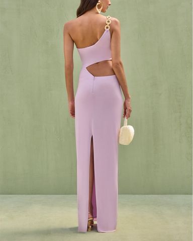 BHLDN Mia Strapless Satin Column Maxi | Pickle