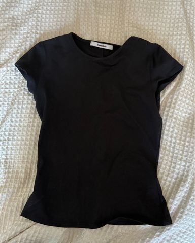 トップス tankair POLOBABY TEE Polo Baby Tee in Black - Tank Air