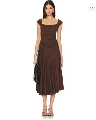 Hell Bunny Vixey Fox Retro 1960's Dress - Brown | Ro Rox