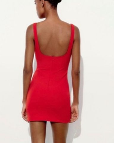安心★関税込み★ZARA★PUFF HEM MINI DRESS Zara Puff Hem Red Mini Dress | Pickle