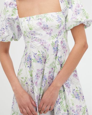 Hill House Nap Dress White / Blue | Pickle