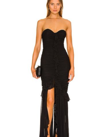 Zelda fitz gown in black majorelle outlet