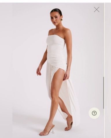 ★MEENDERI★SHIRRING POCKET MAXI DRESS - WHITE★正規品/人気 Patch Pocket Shirring Dress by TheOpen Product | Rent the Runway