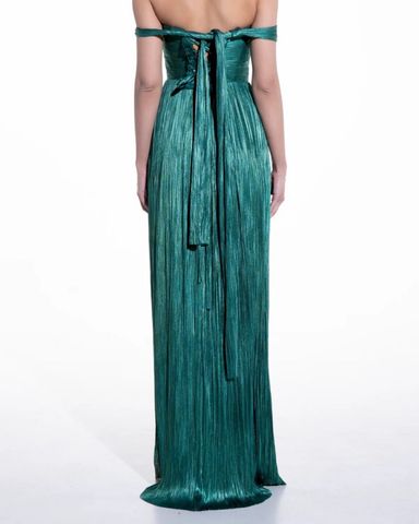 ワンピースその他 MARIA LUCIA HOHAN Women Dresses CALLIOPE SMARALD Green Maria Lucia Hohan Green Calliope Dress In Emerald | ModeSens