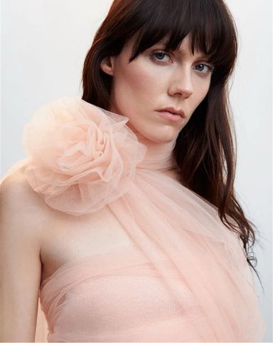 新しいエルメス Ruffle Tulle Pickle | Top トップス