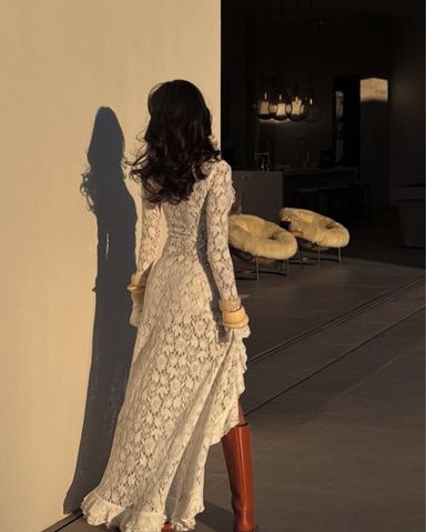 ワンピース RABANNE LONG LACE DRESS Rabanne Long Lace dress | Pickle
