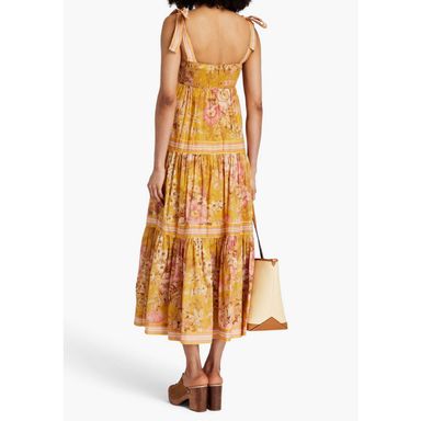 Zimmermann lumino floating stripe dress on sale