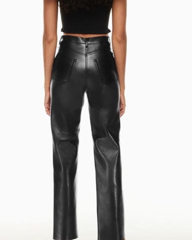 khy☆Faux Leather Pant☆パンツ Faux Leather Trouser | Black – Khy