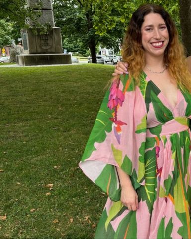 Farm Rio Pink/Green Tropical Print Dress | Pickle