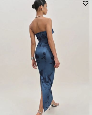 Ganni Cloud Print Satin Dress | Pickle