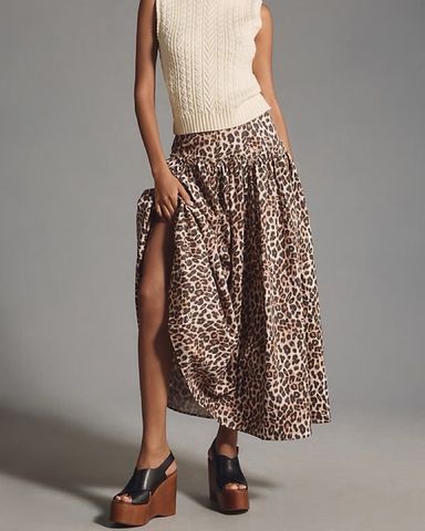 realisation par the naomiリアライザーションパー The Naomi Wild Things | Leopard Print Slip Skirt