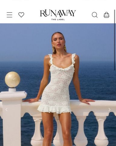 White Fox White Lace Mini Dress | Pickle