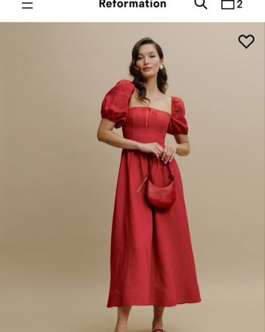 Reformation Marella Linen Midi Dress | Anthropologie
