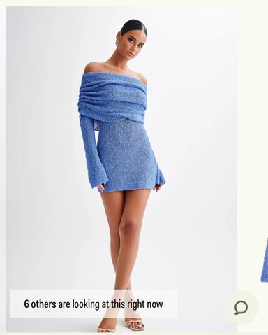 Marisol Off Shoulder Boucle Mini Dress | Pickle