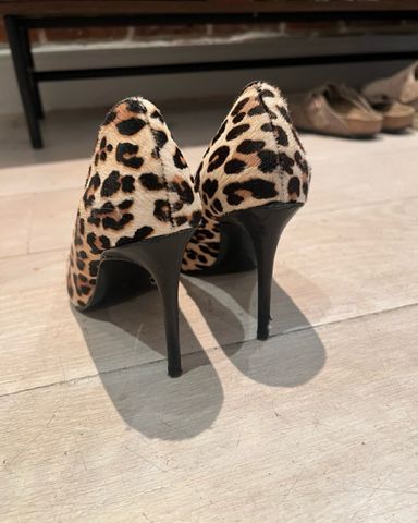Zara Kitten Cheetah Heel | Pickle