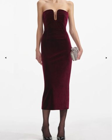 Annies Ibiza Red Velvet Dress | Pickle