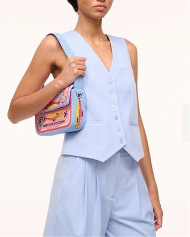送料関税込☆【STAUD】Swimmers ビーズバッグ TOMMY BEADED BAG SWIMMERS