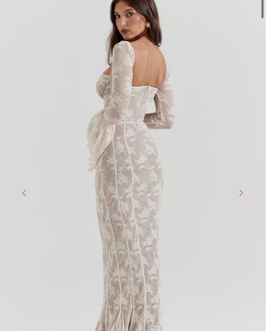 Rabanne Long Dress In Lace And Jersey | Pickle