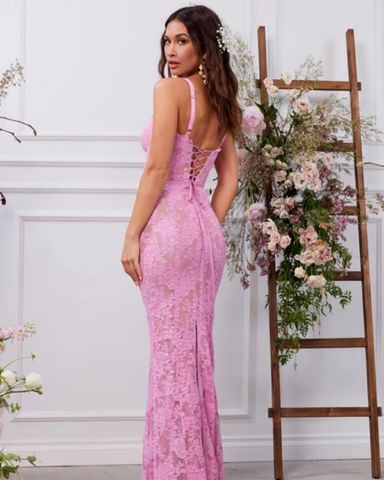 Outcast Clothing Zana Maxi Dress Pink | Pickle