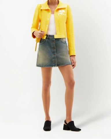 Namilia | Yellow Sneaker Moto Jacket | Pickle