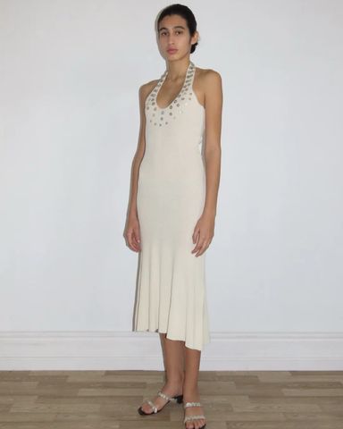 PALOMA WOOL｜DRESSES (Tulipe (SJ1302-620E)) Paloma Wool Beige Tulip Midi Dress | Pickle