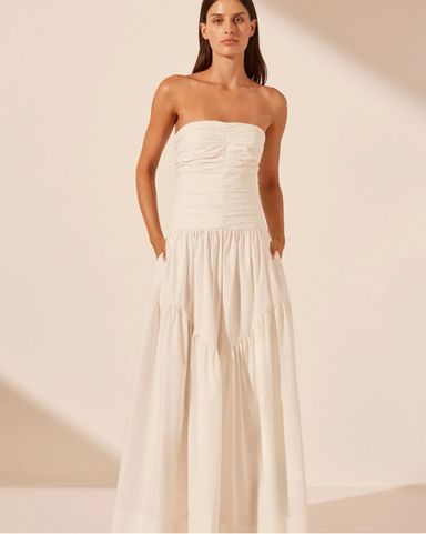 Shona Joy Bustier Bubble Midi Dress | Pickle