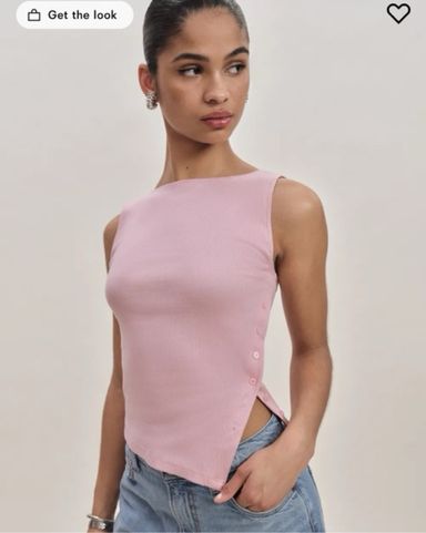 [宅送] Pink Pale Air Tank Bunny Pickle | Tee Knit トップス