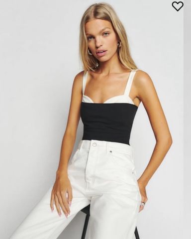 トップス Reformation Liza Top Black Black Reformation Tank - Liza Top | Pickle