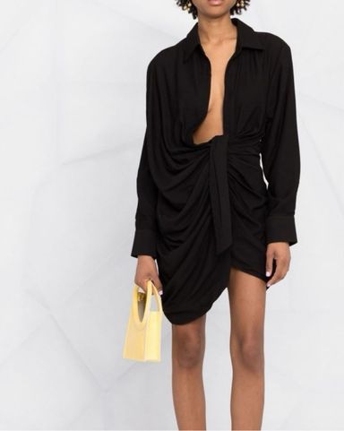 オールインワン・サロペット Jacquemus 'La Robe Peplo Courte' Dress La Robe Peplo Courte Dress in Yellow