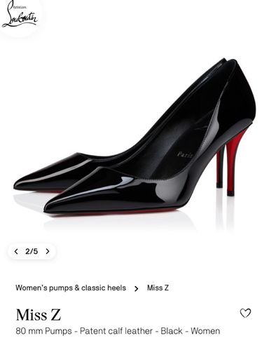 Christian Louboutin Heels Black 39.9 9 | Pickle