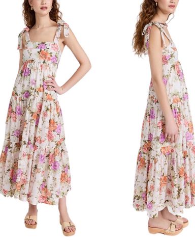 Zimmerman Harmony Linen Midi Dress | Pickle