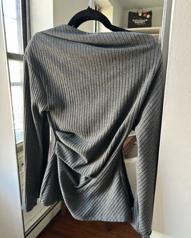 Zara Asymmetrical Stripe Tube Top | Pickle