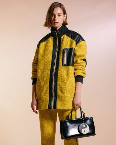 Namilia | Yellow Sneaker Moto Jacket | Pickle