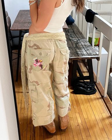 Danielle Guizio Camo Cargo Pants | Pickle