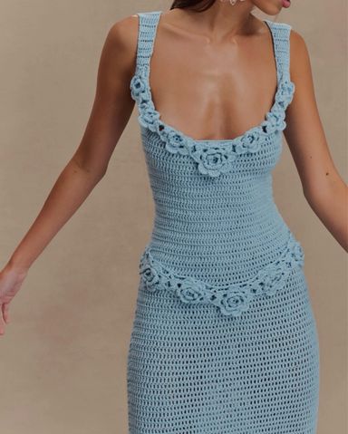 Kyla Floral Crochet Maxi Dress | Pickle