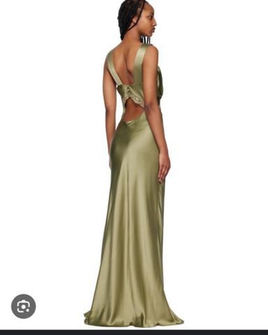 【BHLDN】アメリア ディープV サテン マキシドレス BHLDN Amelia Deep-V Satin Maxi Dress | Pickle