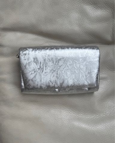 Zara Metallic Silver Clutch | Pickle