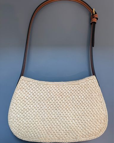 CELINE★Medium Tilly bag in raffia and calfskin かごバッグ CELINE MEDIUM TILLY BAG IN RAFFIA | Pickle