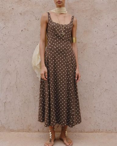 ◆Loulouseoul◆ Cherry Dot Frill Dress Brown P0000FPQ s-l1200.jpg