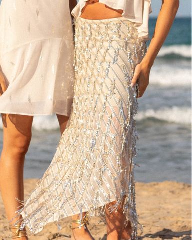 Zara Sequin Maxi Skirt | Pickle