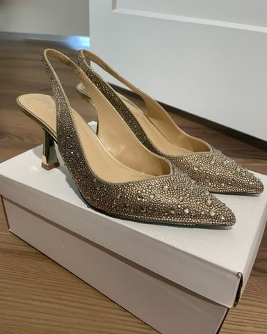 お中元 お歳暮 お年賀 夏 冬 年末年始のご挨拶 ギフト 通販な Prada $1,300 Gold Pickle | Heels Slingback 靴