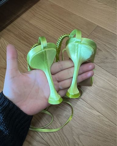 Bottega Veneta Yellow Heels | Pickle