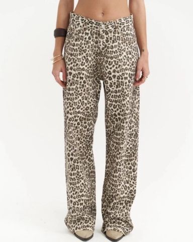Jaded London Leopard Fade Colossus Jeans | Pickle