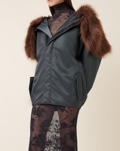 cult gaia | Jackets & Coats | Cult Gaia Audrey Feather Shawl