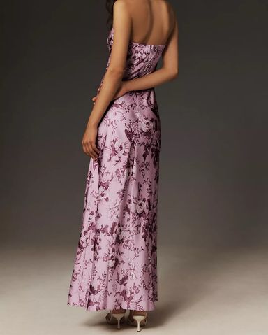 パーティードレス BHLDN Mia Strapless Satin Column Maxi Dress BHLDN Mia Strapless Satin Column Maxi Dress | Anthropologie