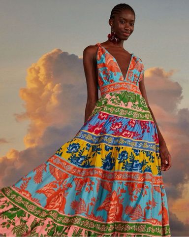 Farm Rio Summer Garden Maxi Dress | Pickle