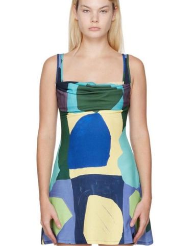 ワンピース heaven by marc jacobs silk mini dress heaven BY MARC JACOBS Floral Print Mini Dress - Green