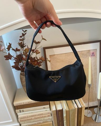 Vintage black Suede prada Bag | Pickle